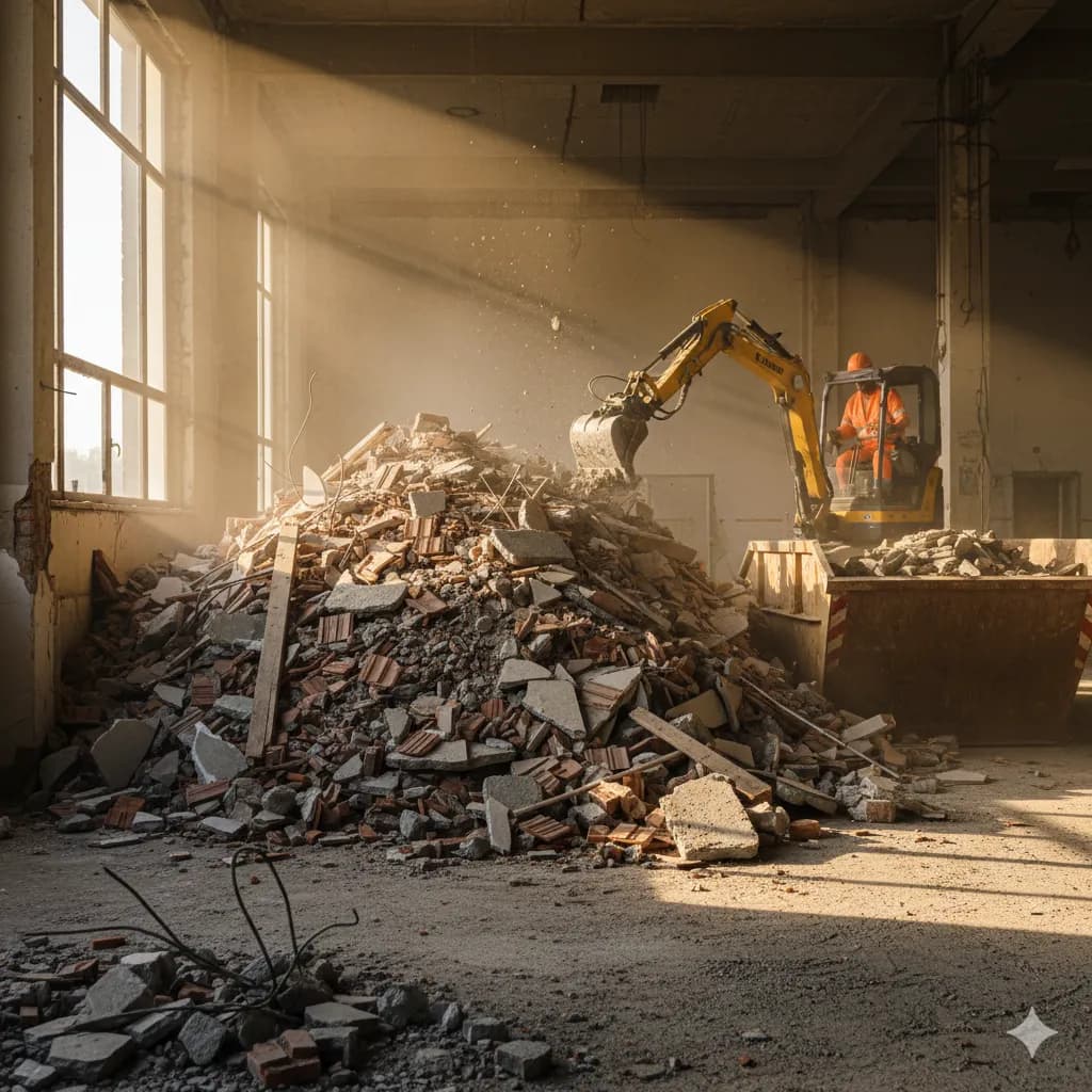 Pátio de recolha de sucata na Ambimarto